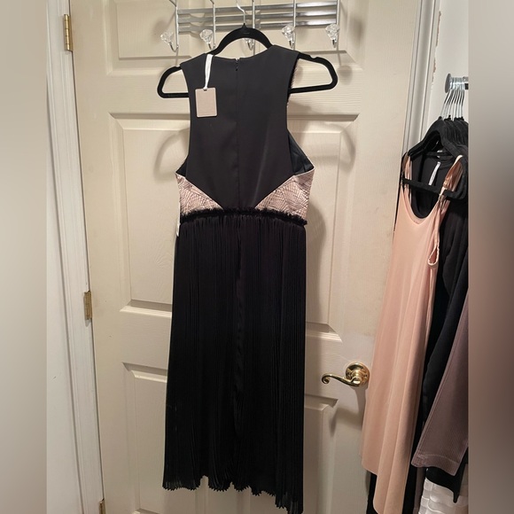 Anthropologie Nomad Morgan Carper Isobel Brocade Midi Dress Metallic Size 6 - Picture 8 of 15